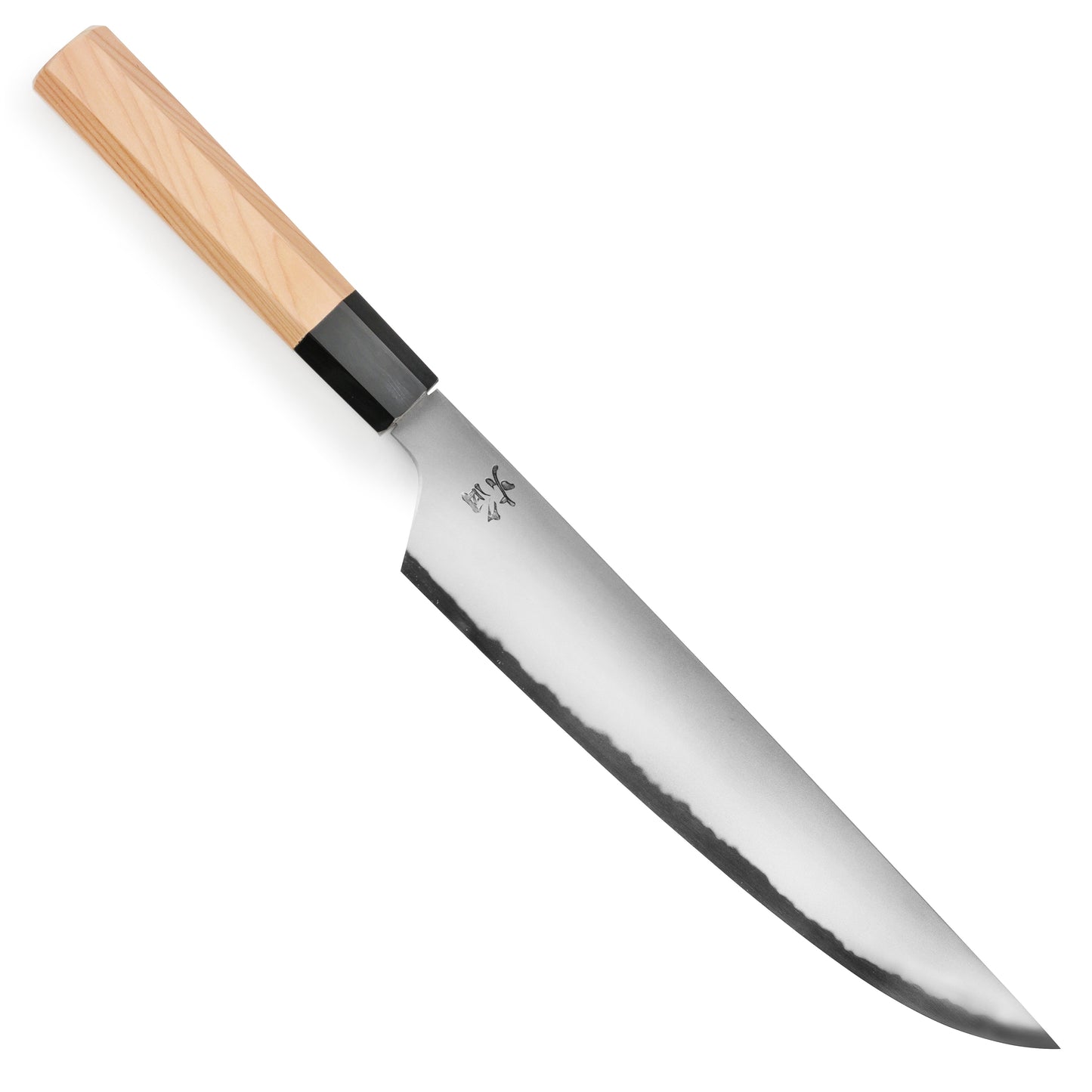 Takayuki x Itsuo Doi Homura Aogami #2 9.4" Sujihiki with Saya