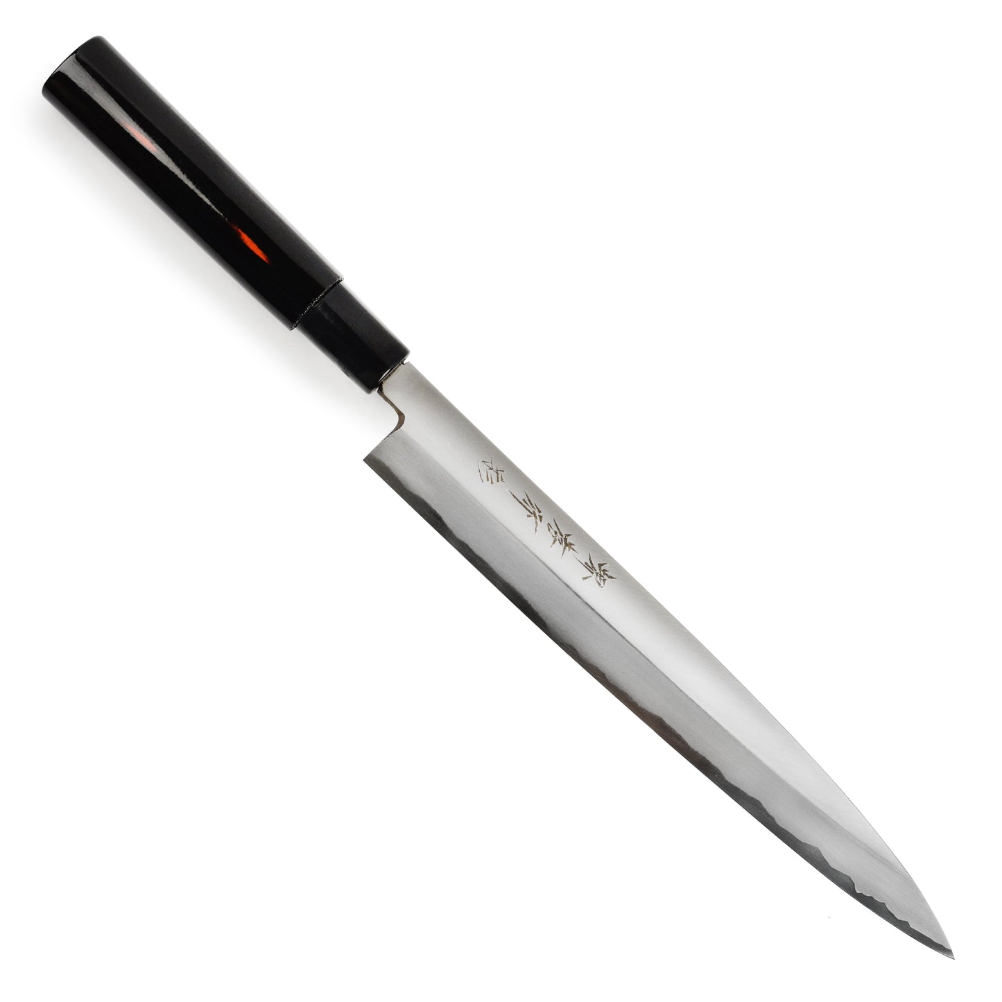Takayuki Shikisai Kasumitogi Carbon Steel 9.4" Single-Bevel Yanagiba with Saya