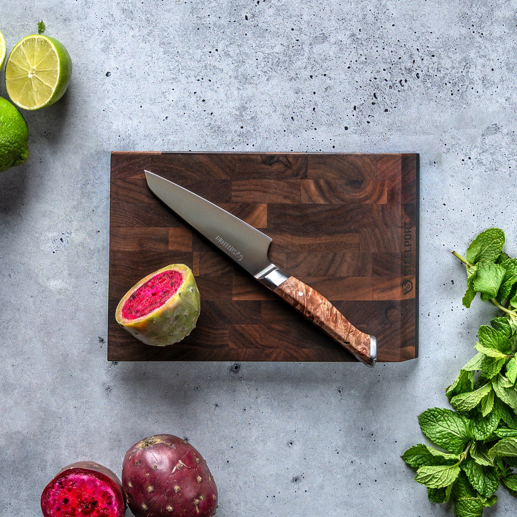 Steelport SteelCore 2-in-1 Walnut Cutting Board, 9x6"