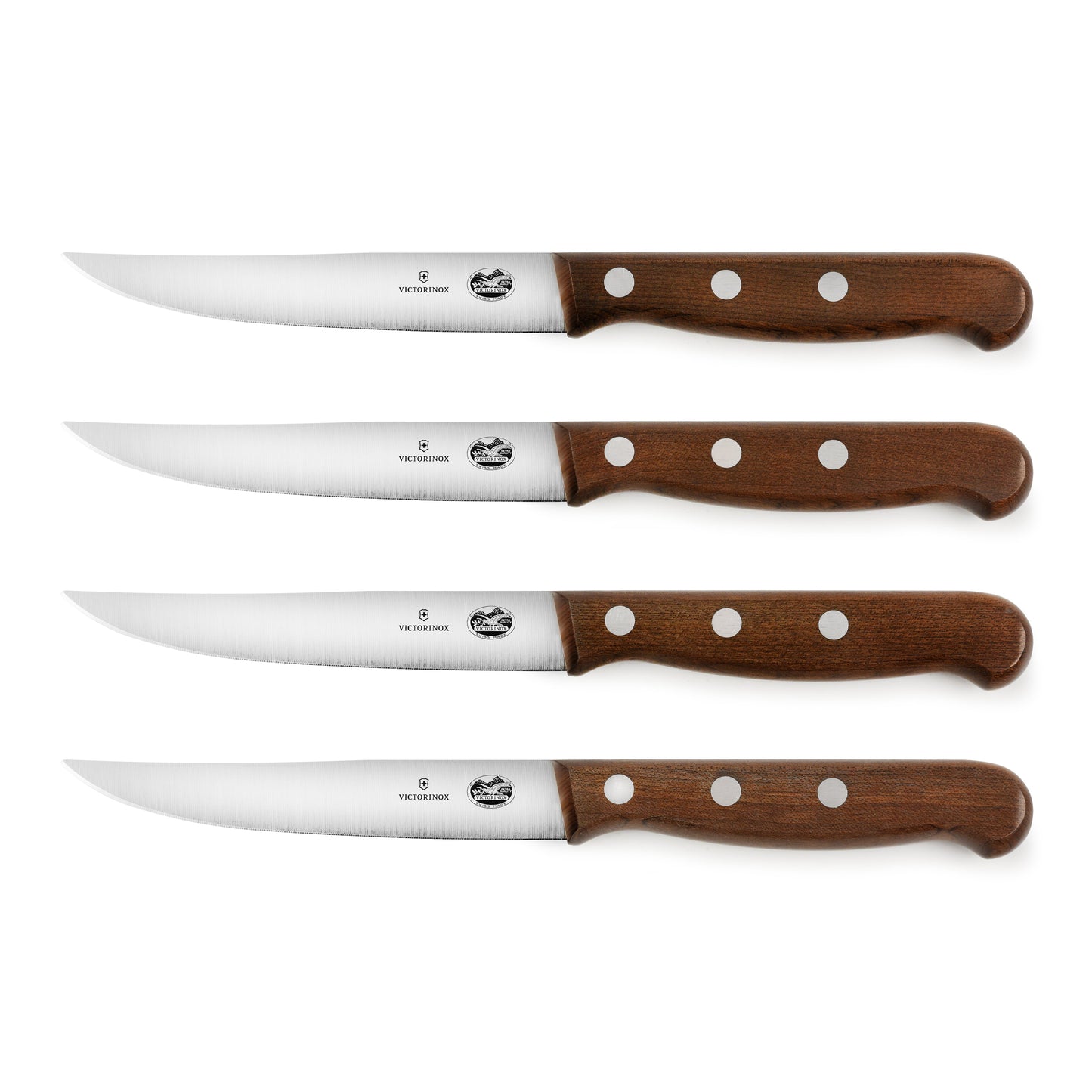 Victorinox Wood 4 Piece Fine Edge Steak Knife Set