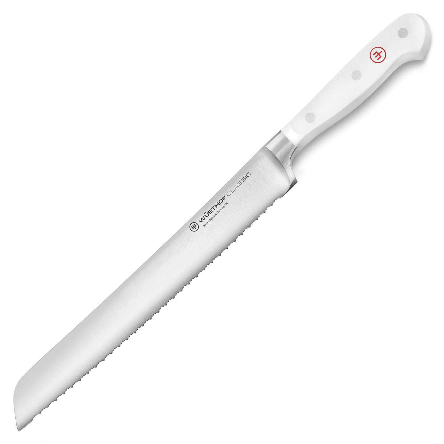 Wusthof Classic White 9" Double Serrated Bread Knife