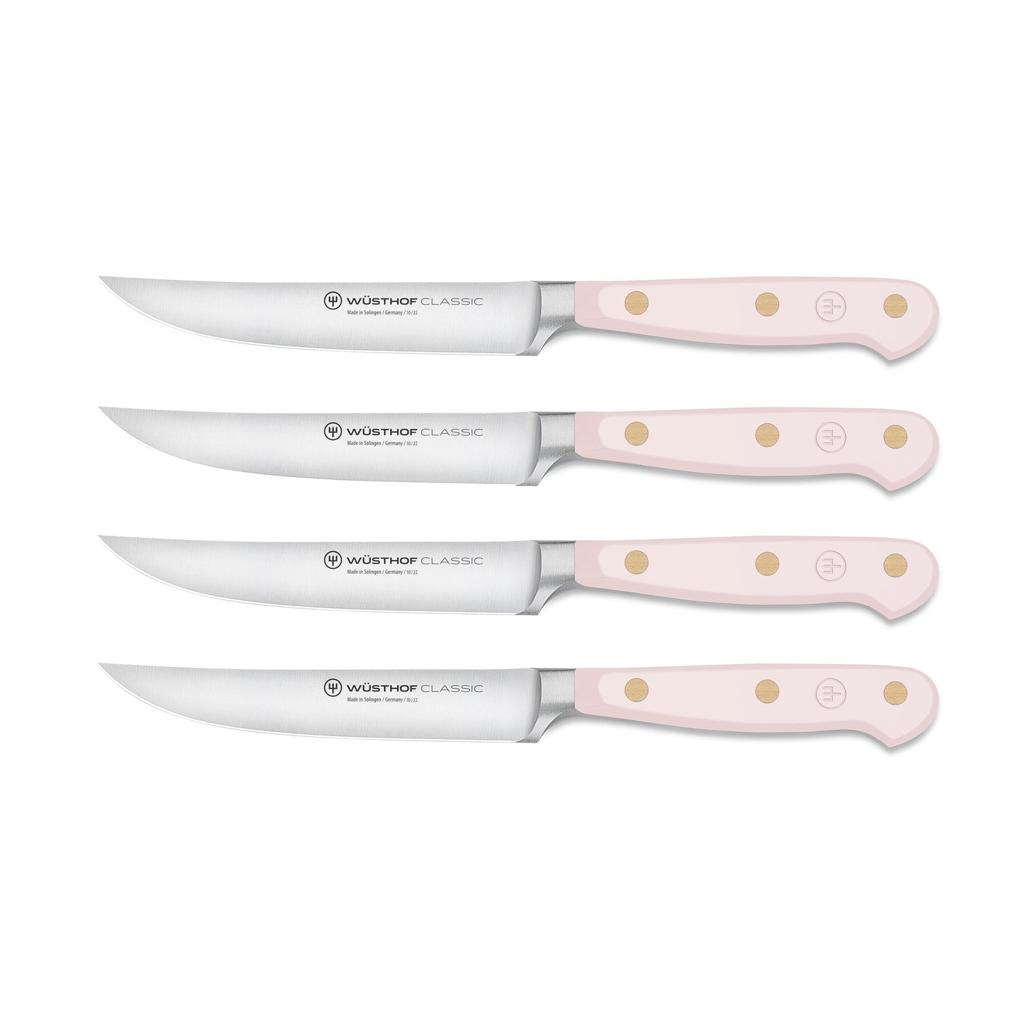 Wusthof Classic Pink Himalayan Salt 4 Piece Steak Knife Set