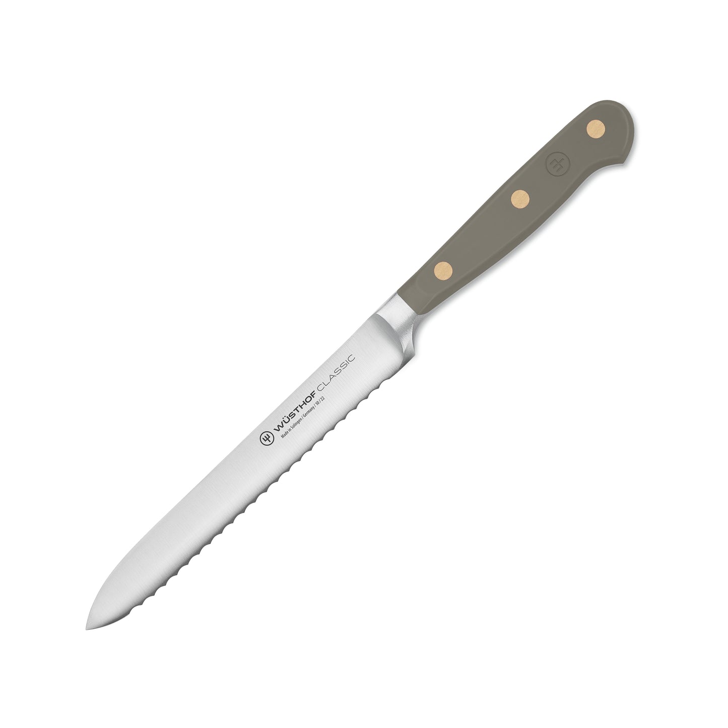 Wusthof Classic Velvet Oyster 5" Serrated Utility Knife