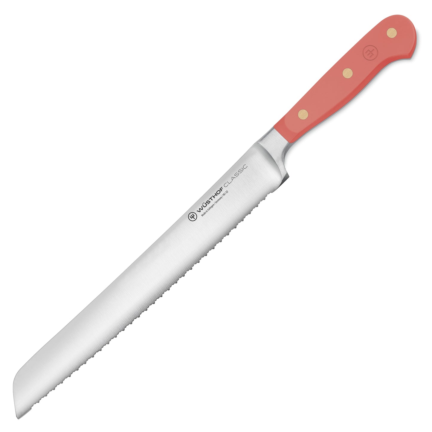 Wusthof Classic Coral Peach 9" Double Serrated Bread Knife
