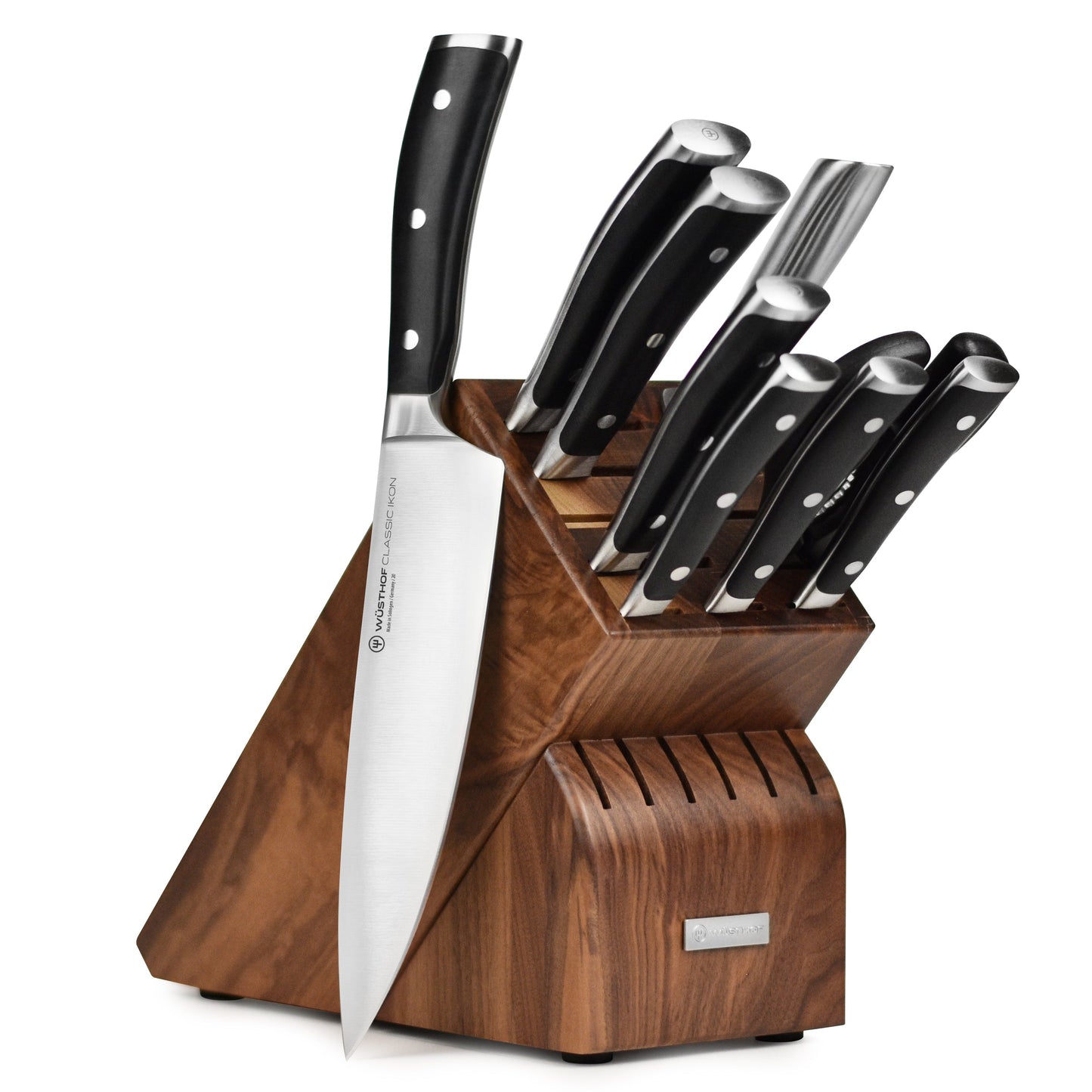 Wusthof Classic Ikon 10 Piece Walnut Knife Block Set