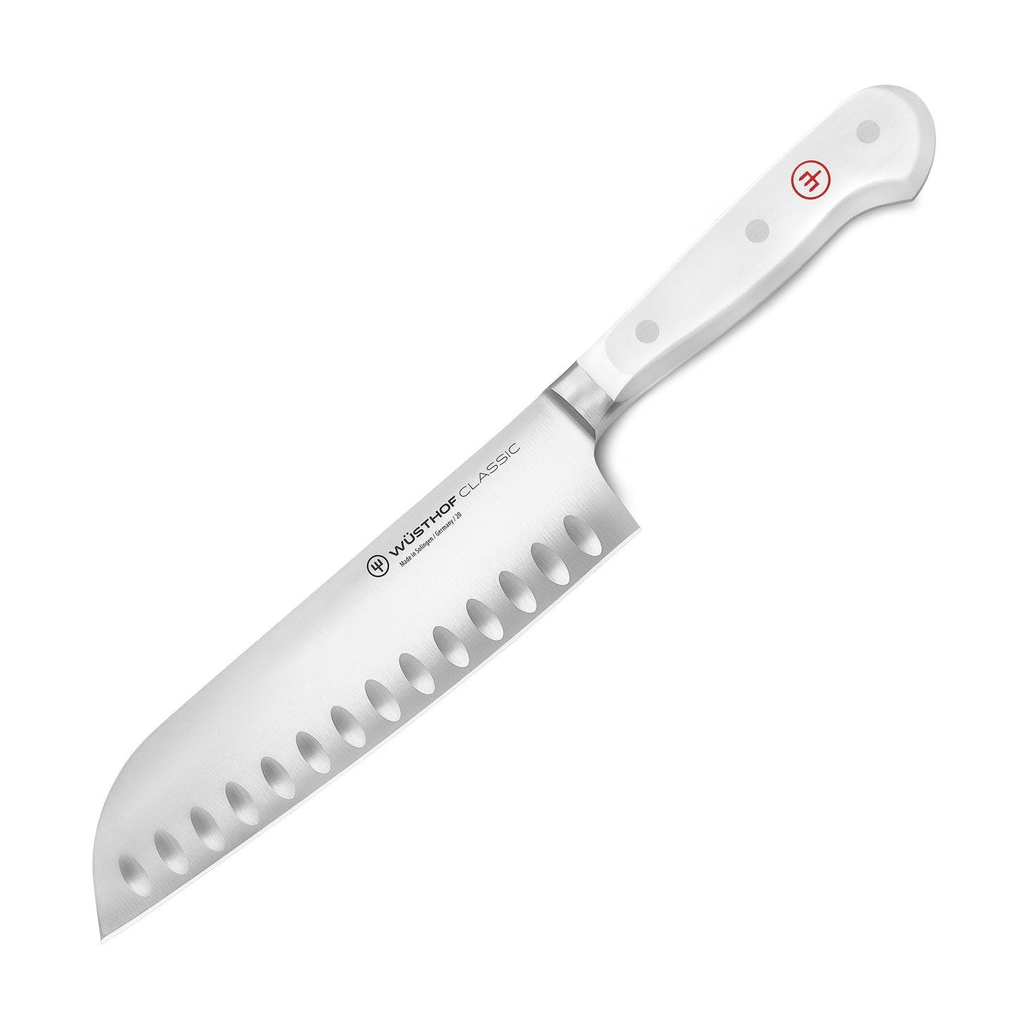 Wusthof Classic White 7" Hollow Edge Santoku Knife