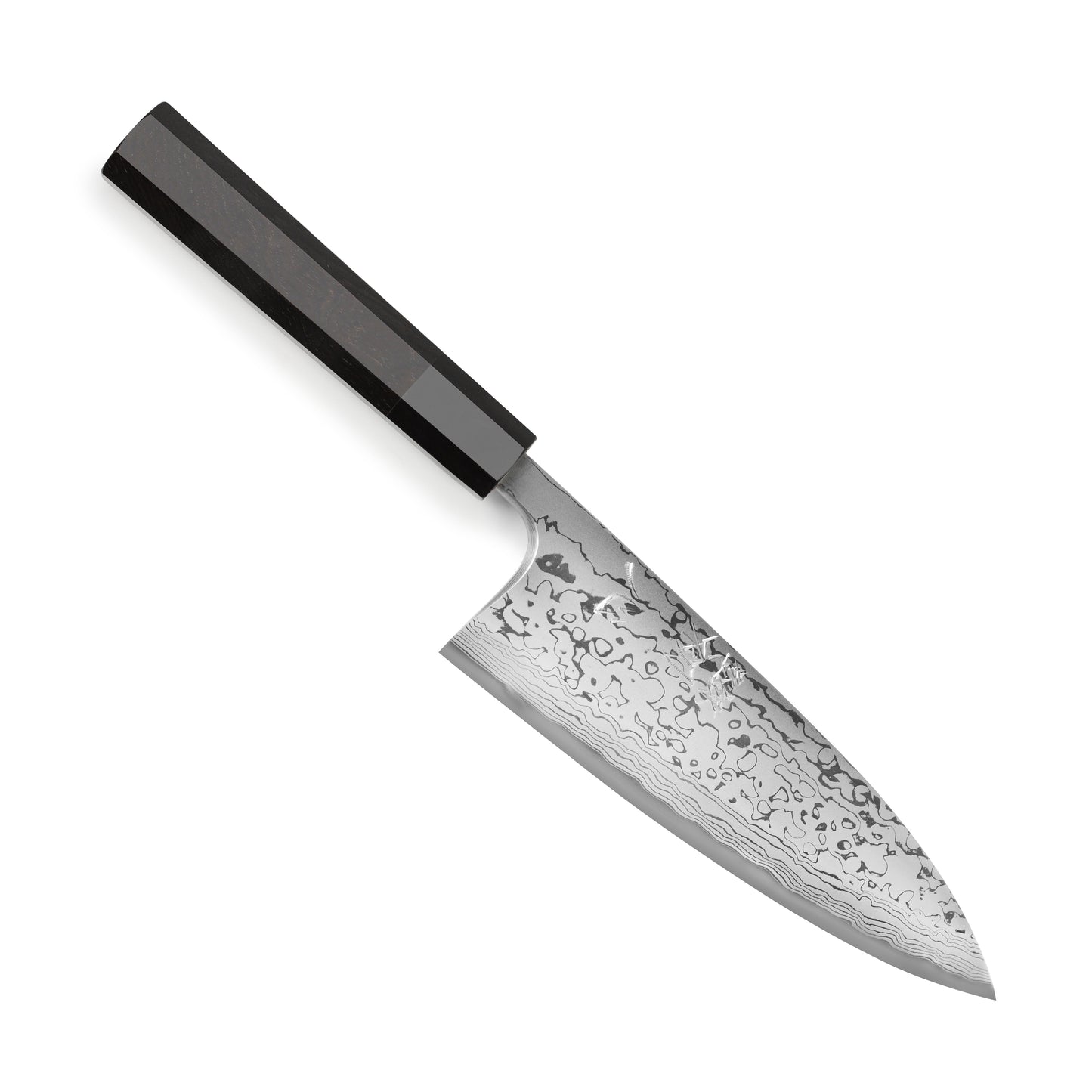 Hatsukokoro x Yauji Aogami #2 Damascus 7" Single Bevel Deba