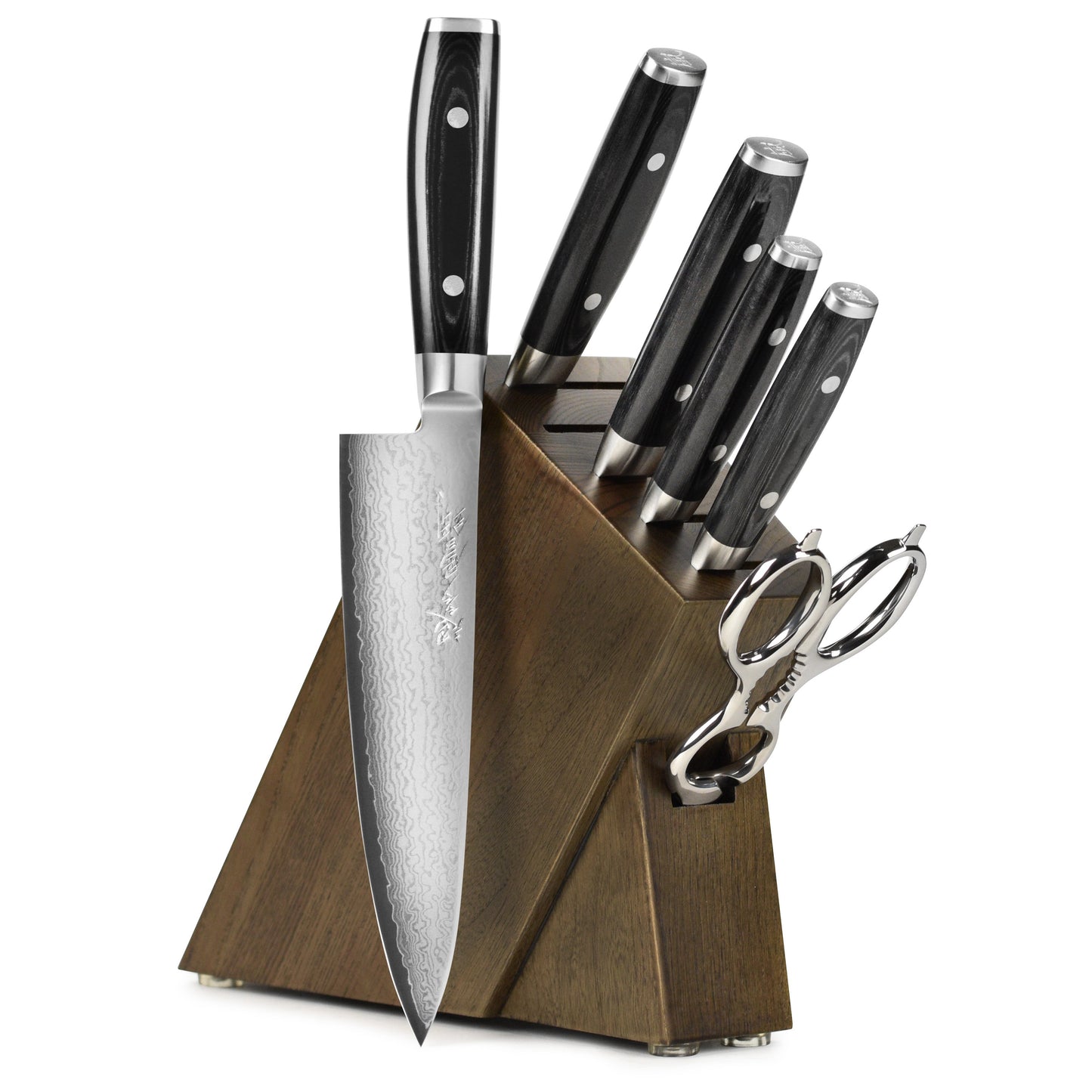 Yaxell Ran Plus 7 Piece Slim Knife Block Set