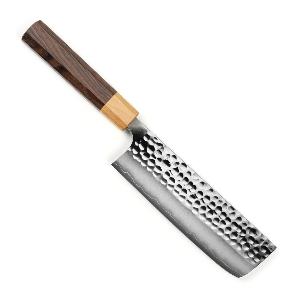 Yoshimi Kato Forged Ginsan Stainless Clad 6.5" Nakiri