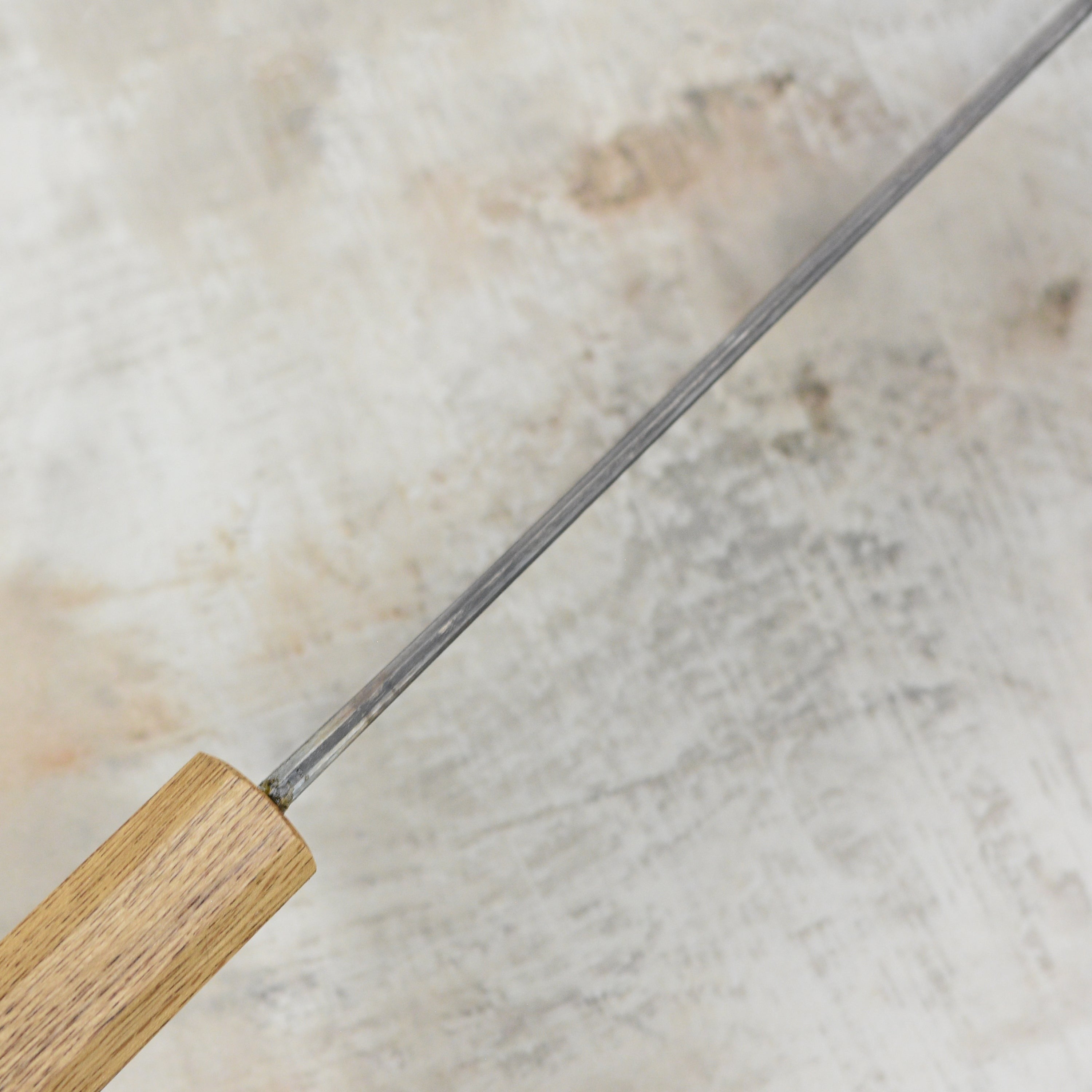 Matsubara Shirogami #1 Kurouchi Stainless Clad 6.5" Santoku