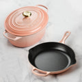 Le Creuset Signature Cast Iron Peche Oval Dutch Oven & Skillet Set