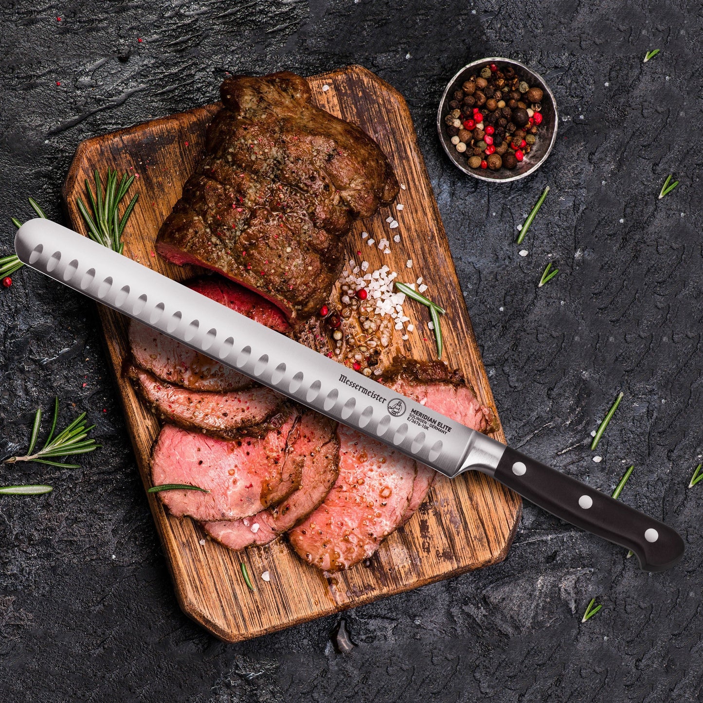 Messermeister Meridian Elite 10" Hollow Edge Slicing Knife