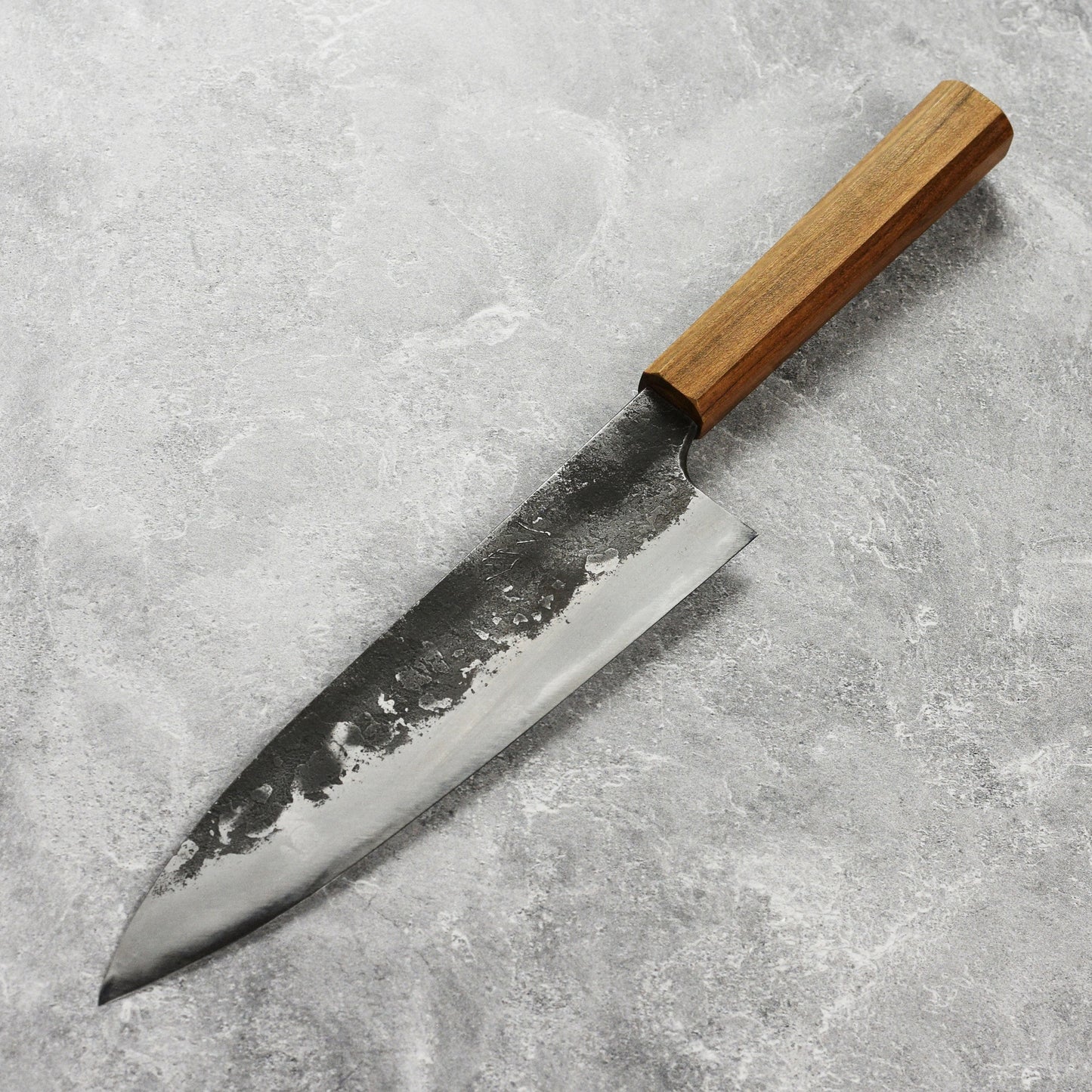Mazaki Shirogami #2 Kurouchi Nashiji 8.25" Gyuto