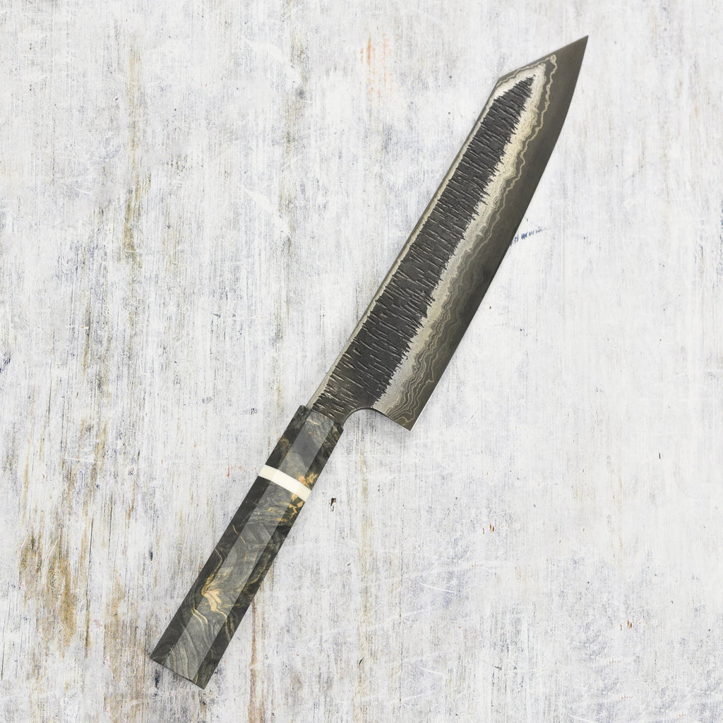 Hatsukokoro x Nigara Itadaki Coreless Damascus 9.4" Kiritsuke Gyuto