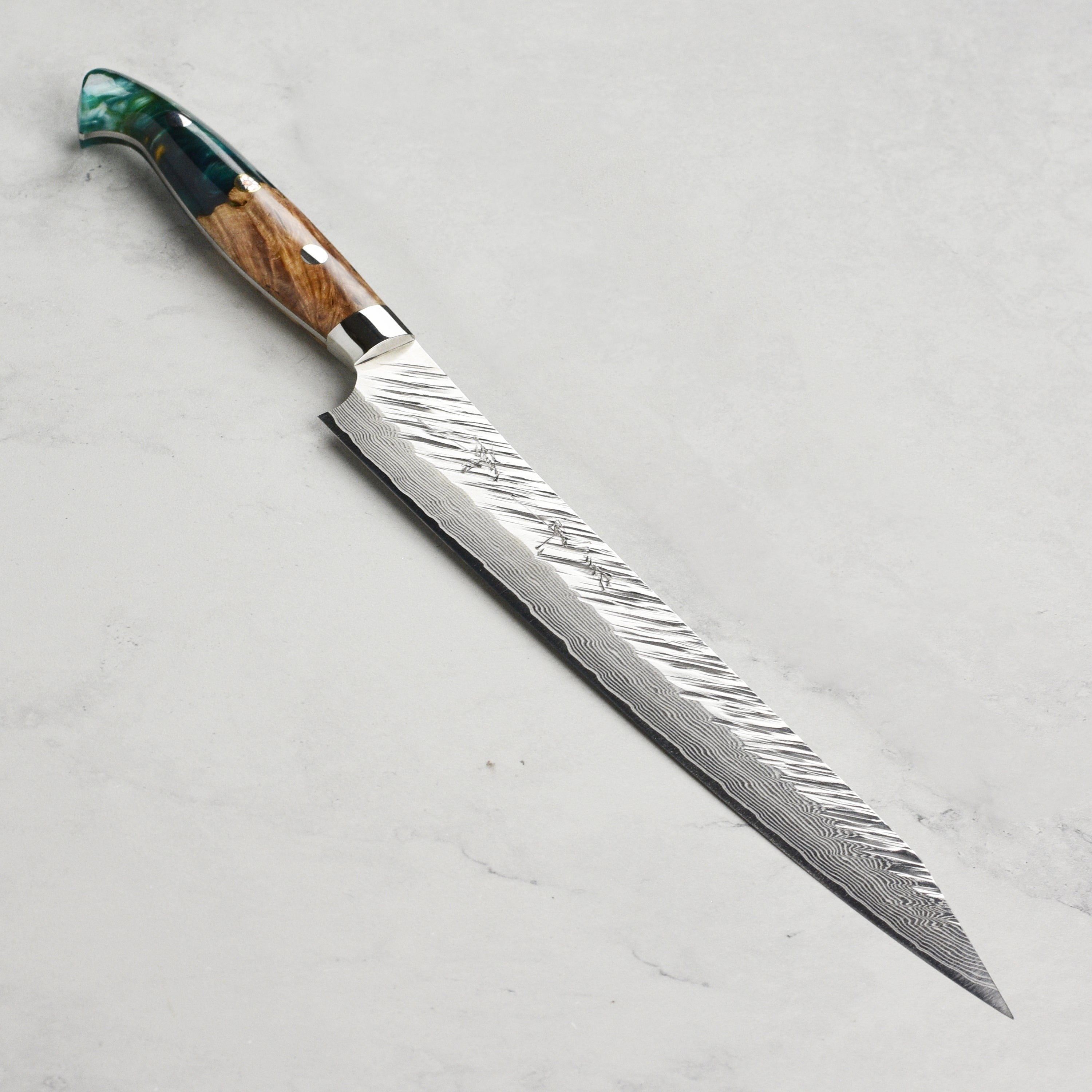 Kurosaki Fujin Forged SG2 Damascus 9.4" Sujihiki with Saya