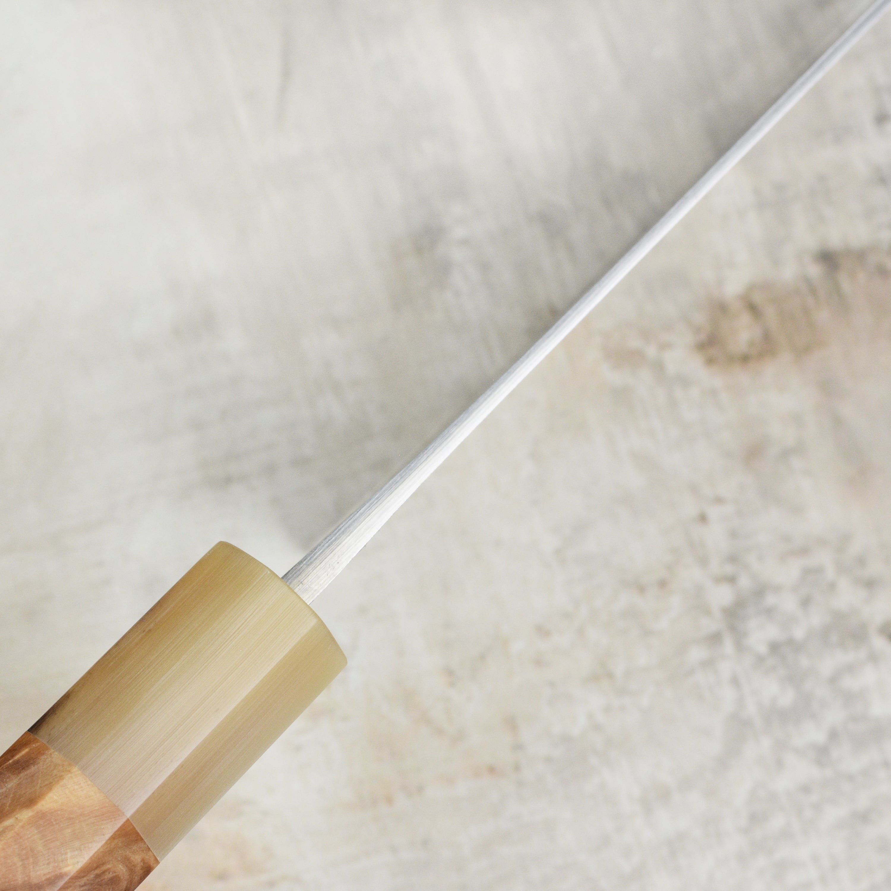 Shiro Kamo Shirogami #2 Damascus 8.25" Gyuto