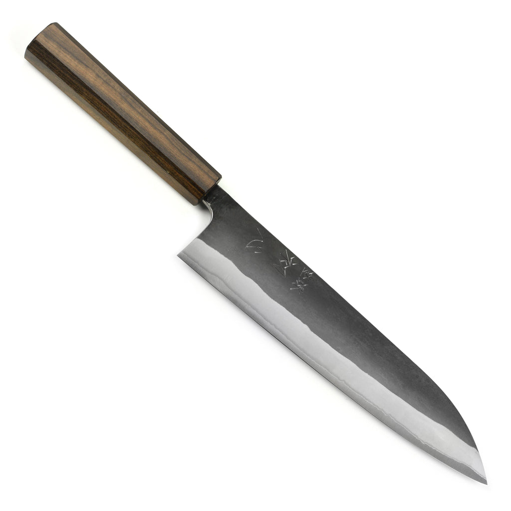 Hatsukokoro Kurokaze Shirogami #2 Kurouchi Stainless Clad 8.25" Gyuto