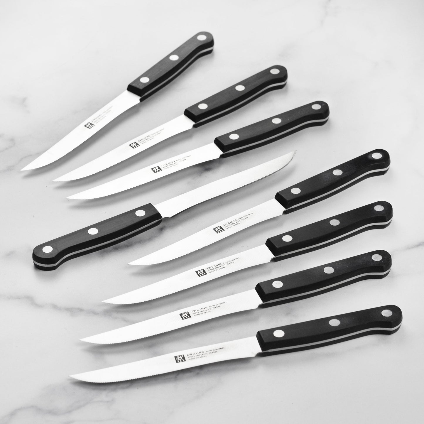 Zwilling Twin Gourmet 8 Piece Steak Knife Set with Wood Case