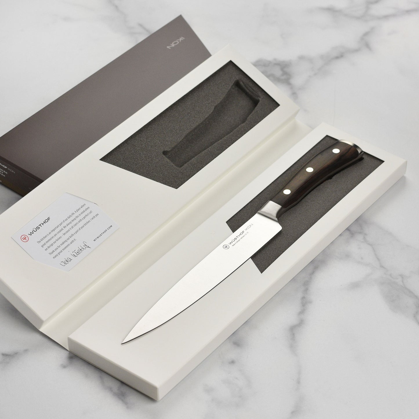 Wusthof Ikon Blackwood 8" Carving Knife