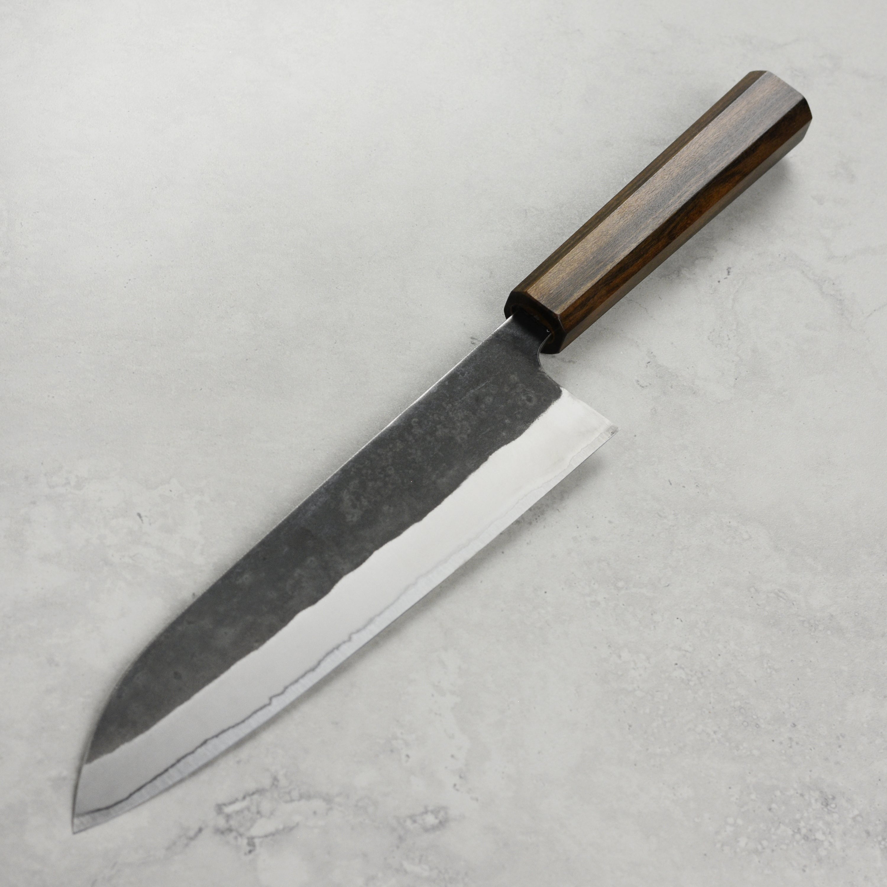 Hatsukokoro Kurokaze Shirogami #2 Kurouchi Stainless Clad 8.25" Gyuto