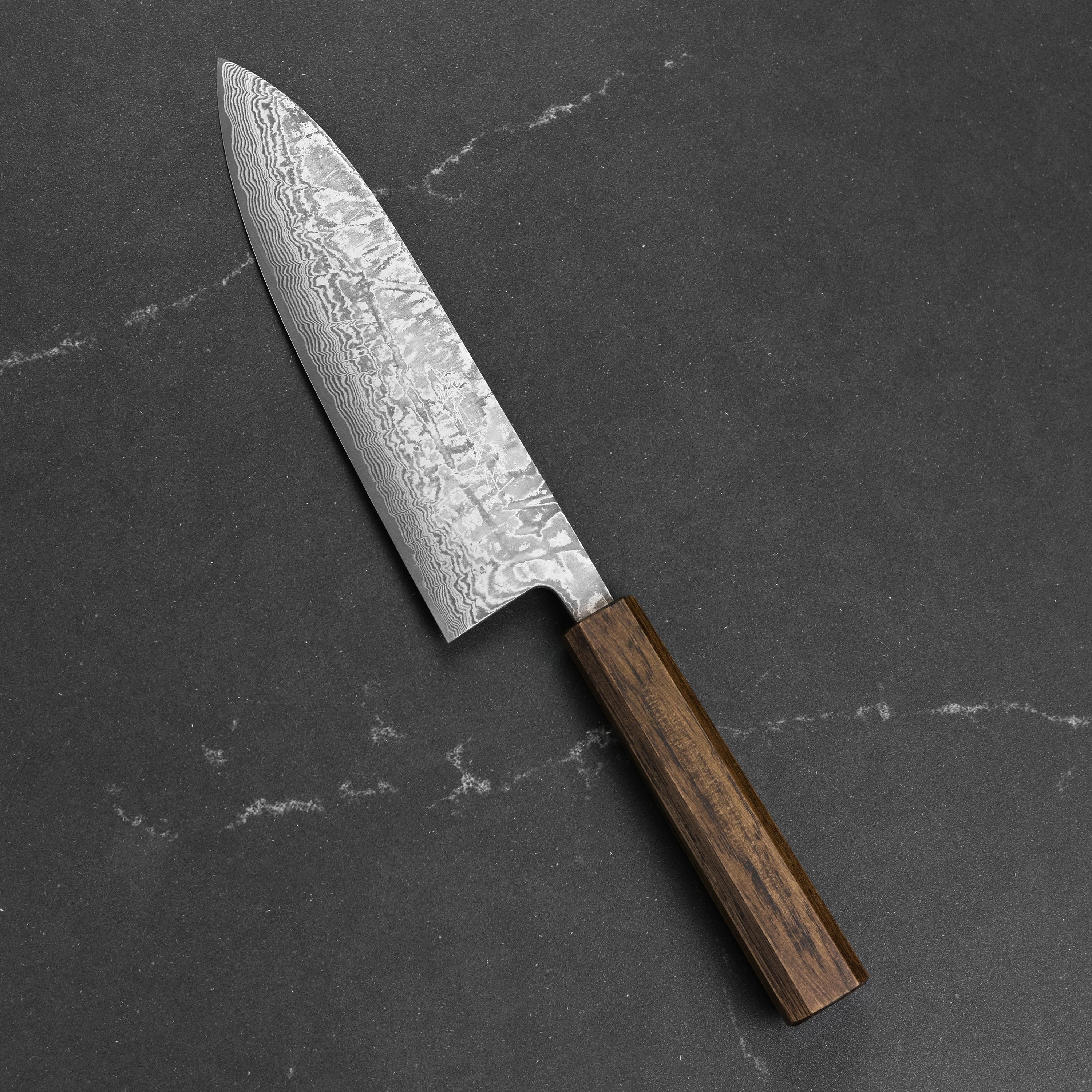 Shiro Kamo SG2 Kurozome Damascus 7" Gyuto