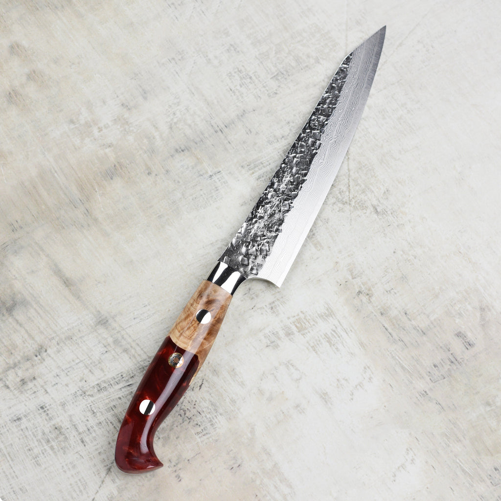 Kurosaki Shizuku Forged SG2 Damascus 5.9" Petty with Saya