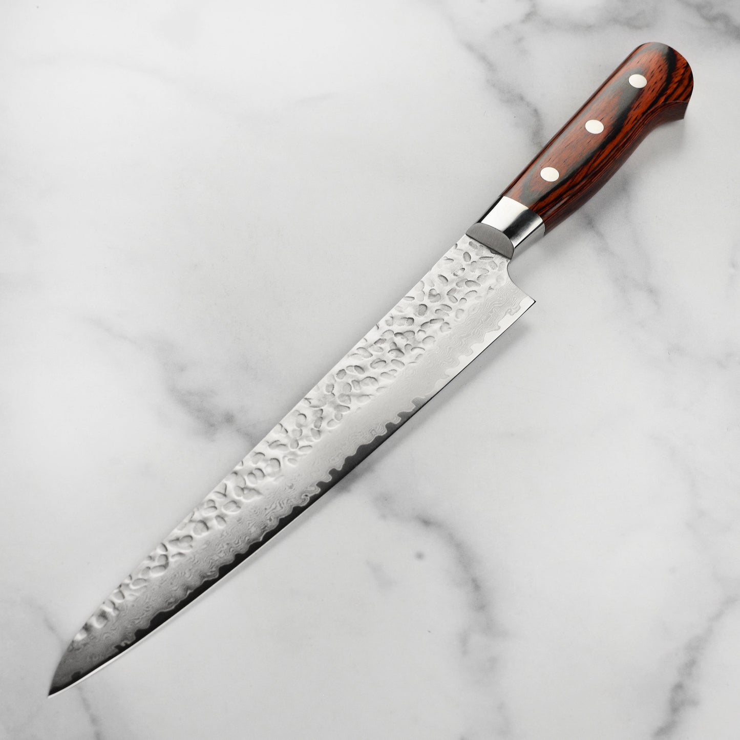 Takayuki Hammered Damascus 9.4" Sujihiki