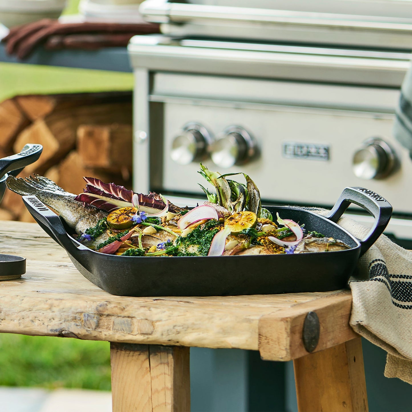 Le Creuset Alpine Outdoor Cast Iron 12" Square Grill Basket