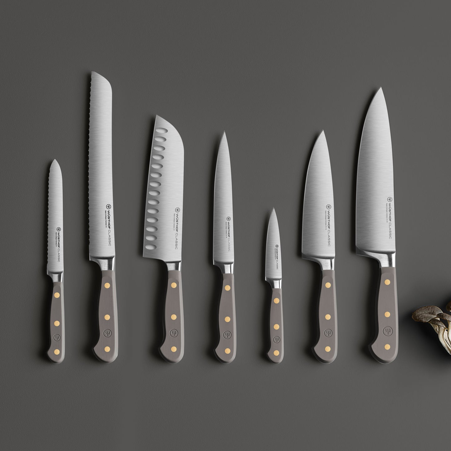 Wusthof Classic Velvet Oyster 8 Piece Knife Block Set