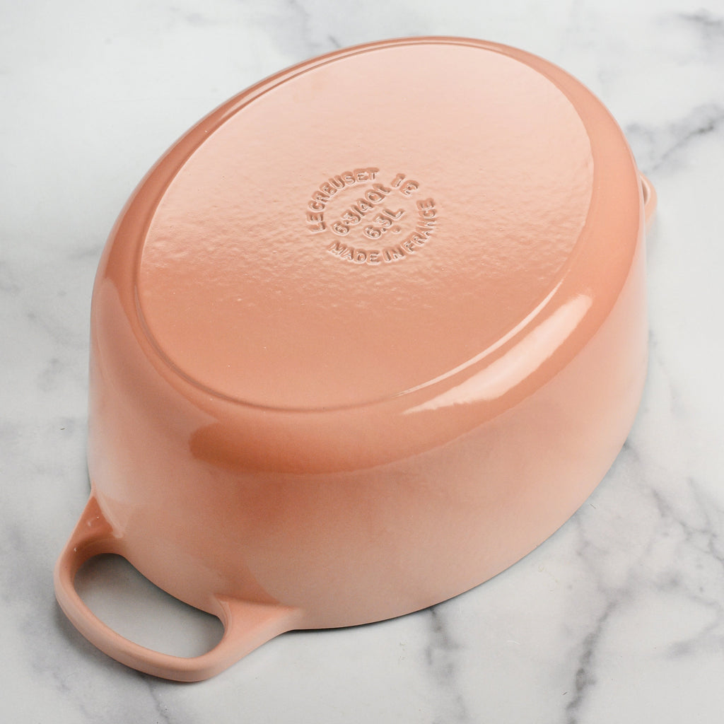 Le Creuset Signature Cast Iron Peche Oval Dutch Oven & Skillet Set
