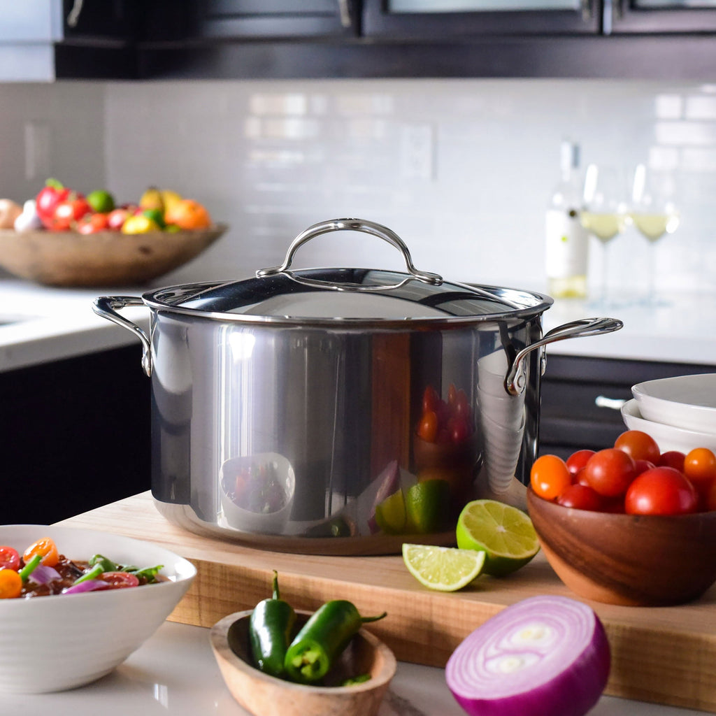 Hestan NanoBond 6-quart Titanium Stainless Steel Stock Pot