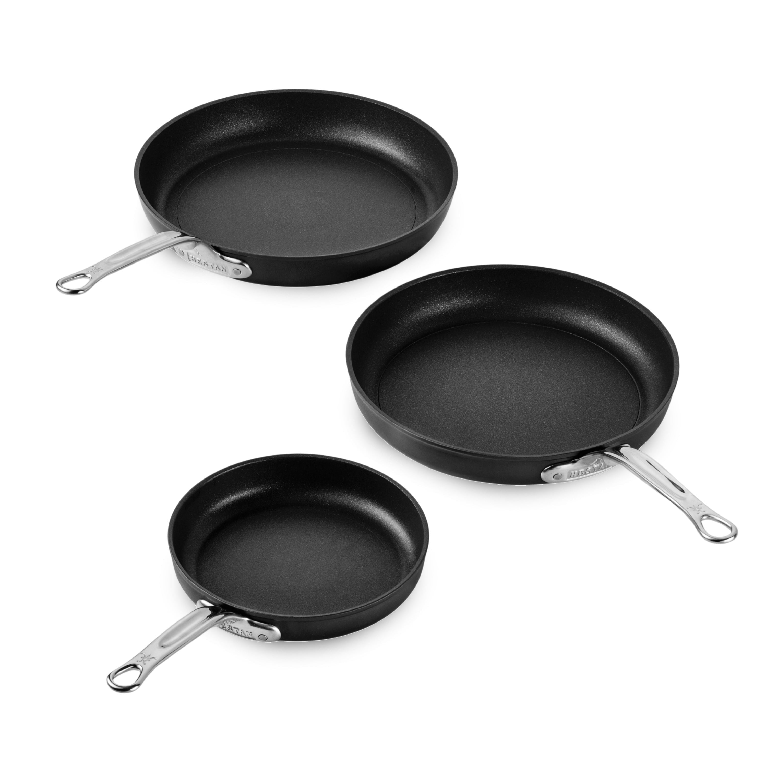 Hestan Titum Fusion 3 Piece Nonstick Skillet Set