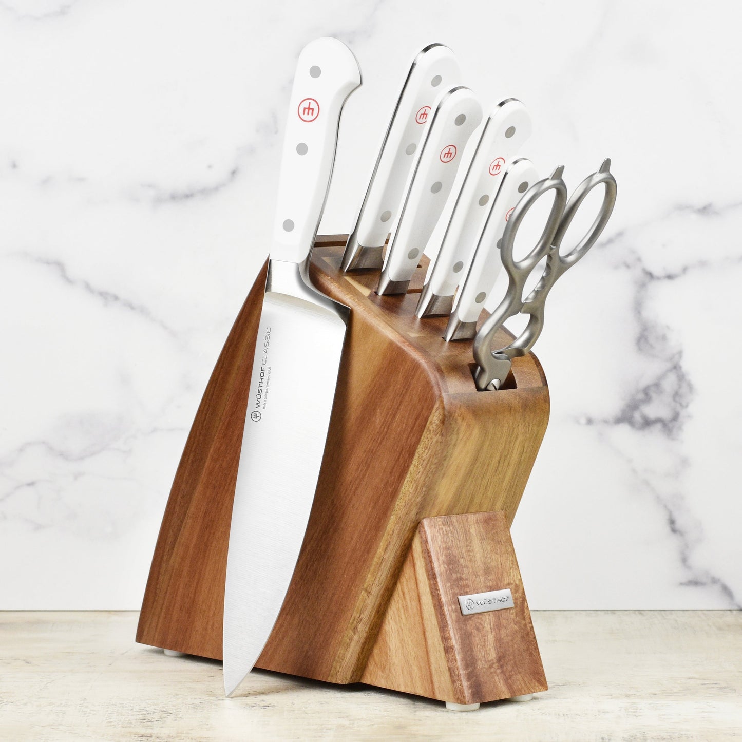 Wusthof Classic White 7 Piece Slim Knife Block Set