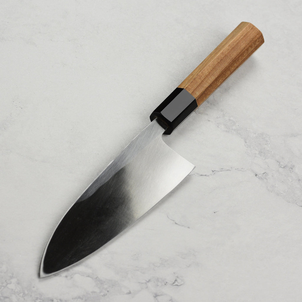 Hatsukokoro Shirasagi Aogami #2 Kurouchi 6.5" Single-Bevel Deba