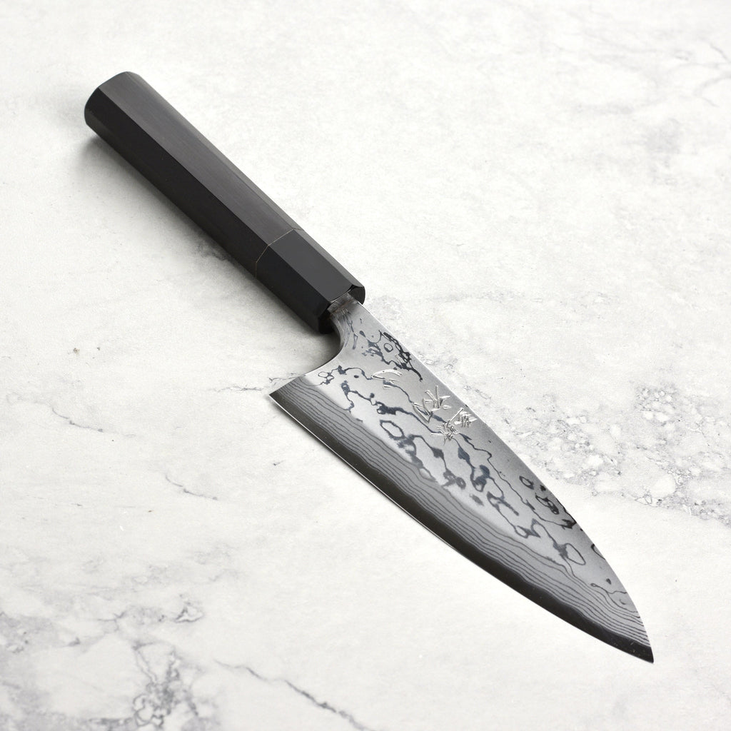Hatsukokoro x Yauji Aogami #2 Damascus 6.5" Single Bevel Deba