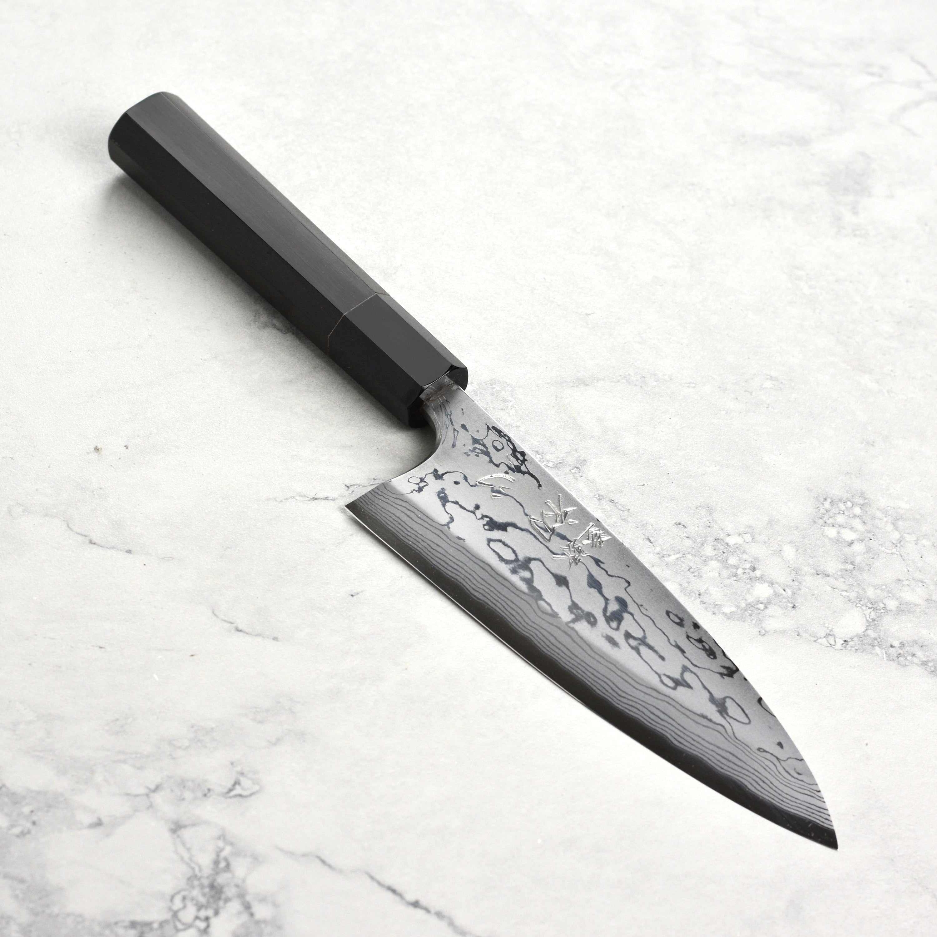 Hatsukokoro x Yauji Aogami #2 Damascus 6.5" Single Bevel Deba