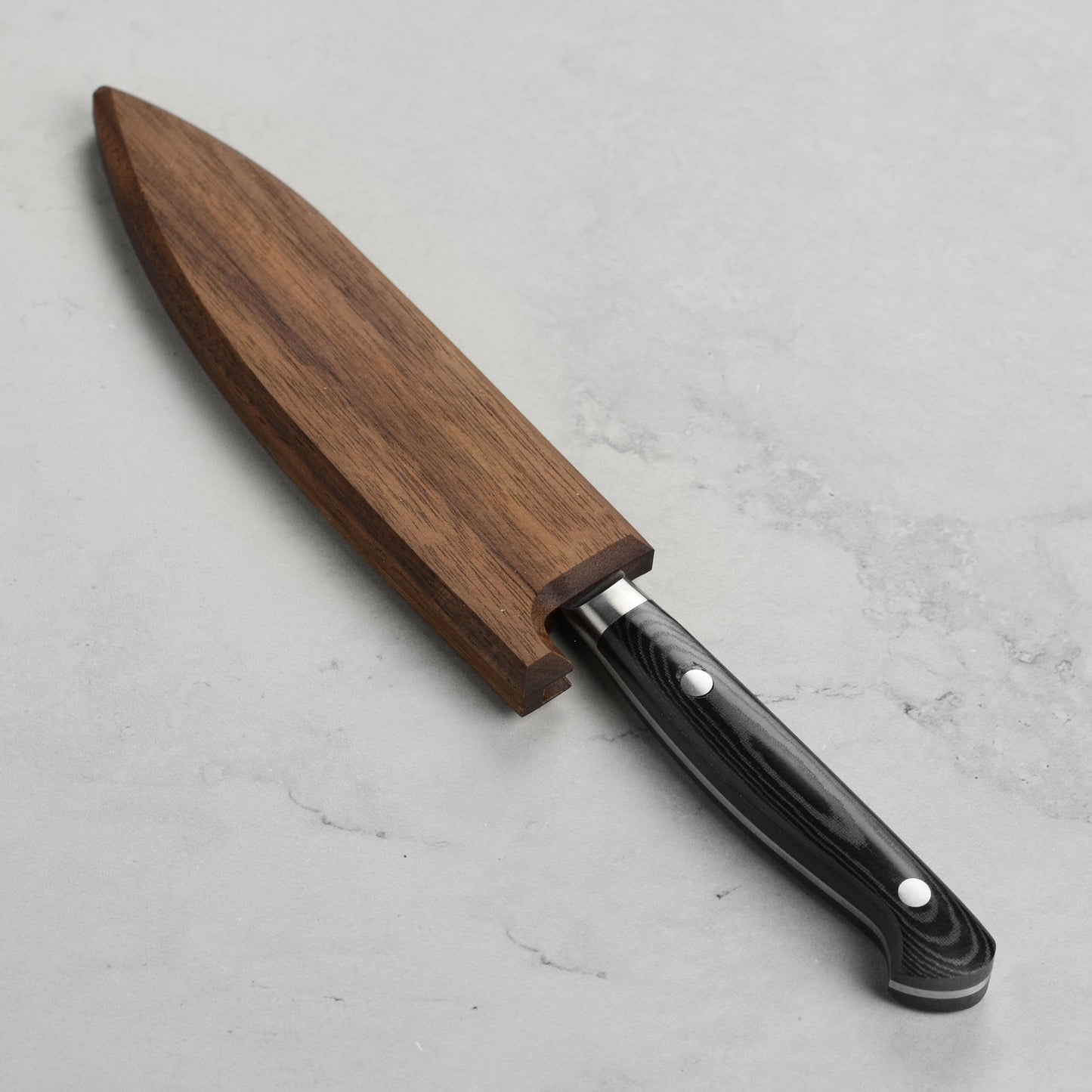 Walnut Magnetic Saya for 4.7" Petty