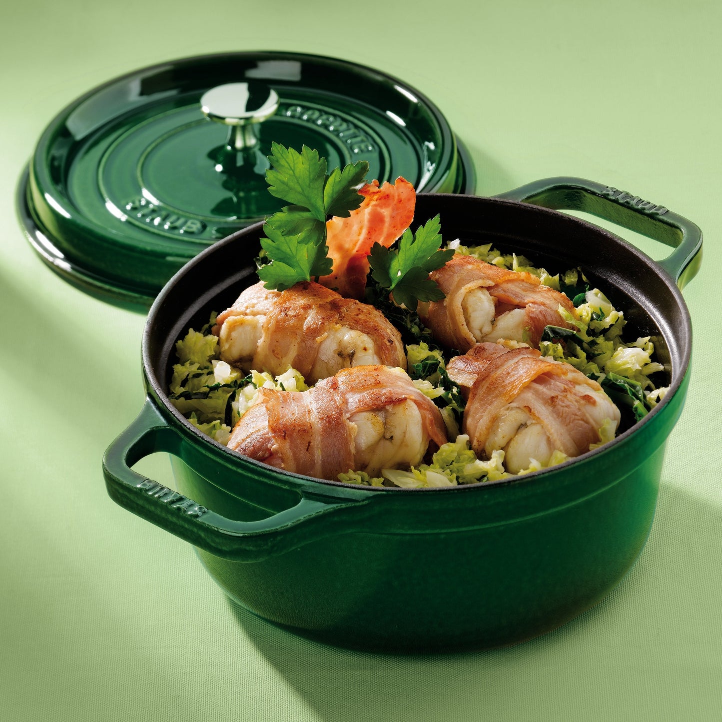 Staub 7-quart Basil Round Dutch Oven