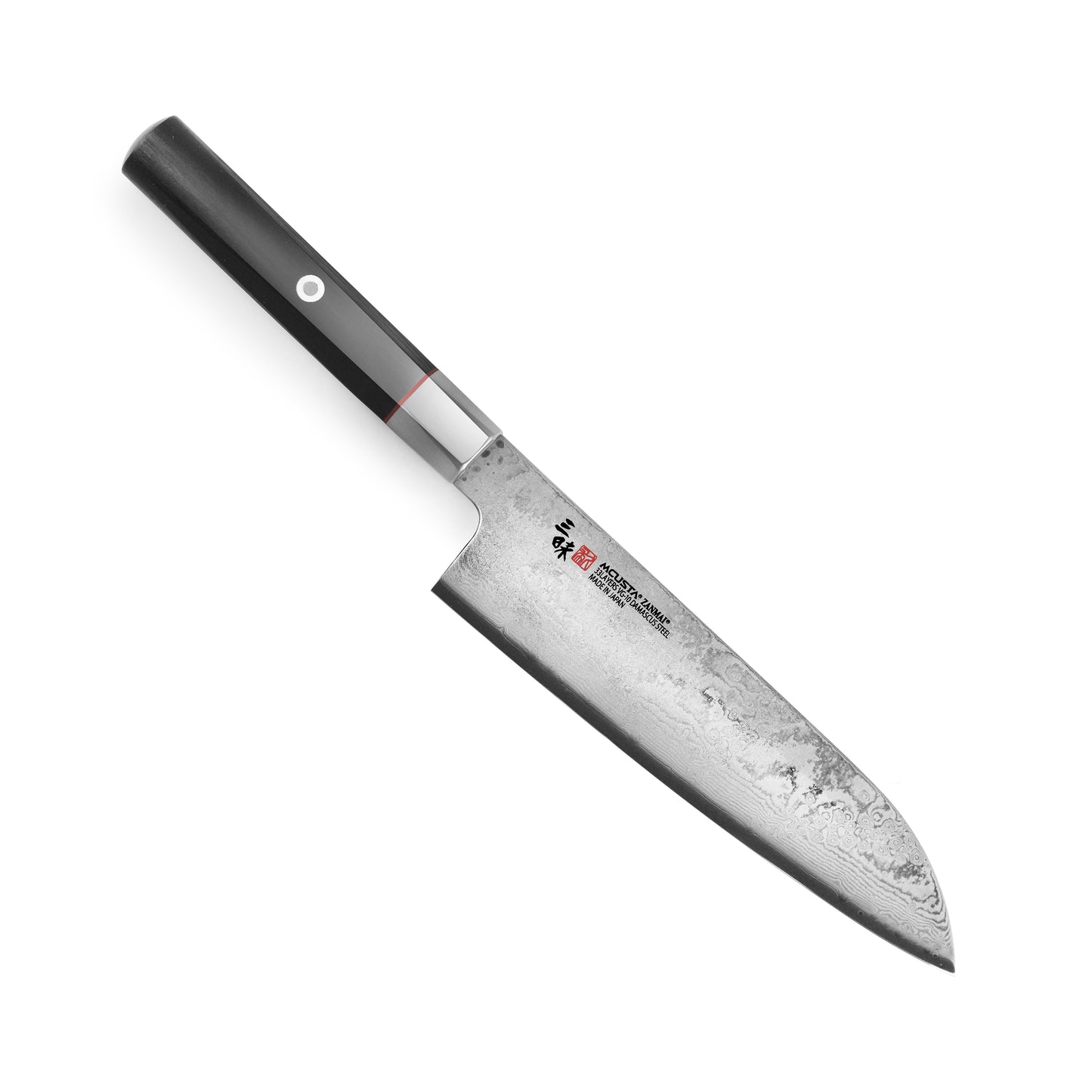 Zanmai Hybrid Damascus Splash 7" Santoku
