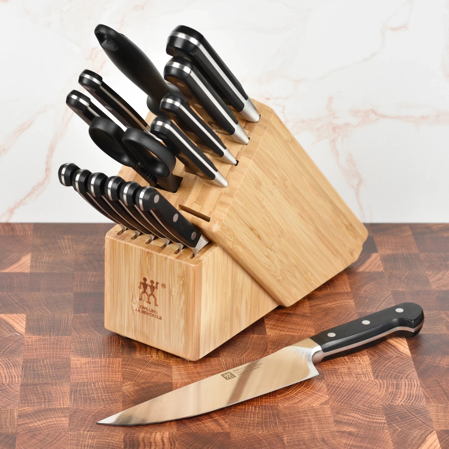 Zwilling Pro 16 Slot Bamboo Knife Block