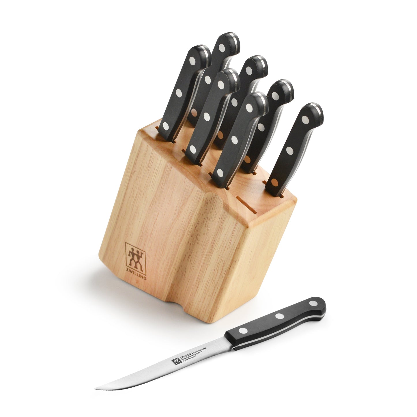 Zwilling Twin Gourmet 8 Piece Steak Knife Set with Block