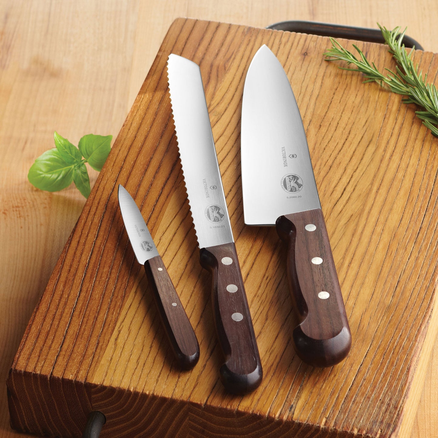 Victorinox Wood 3 Piece Knife Set
