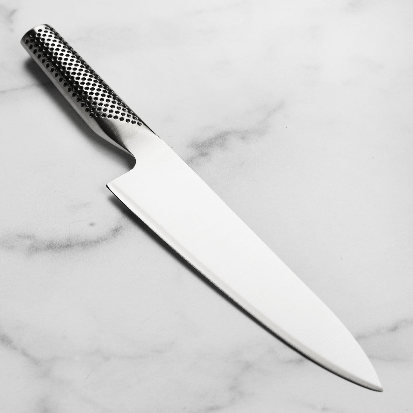 Global 8" Chef's Knife with Water Stone Sharpener