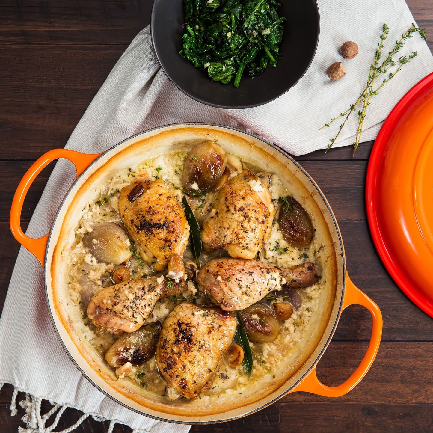 Le Creuset Signature Cast Iron 3.5-quart Flame Braiser