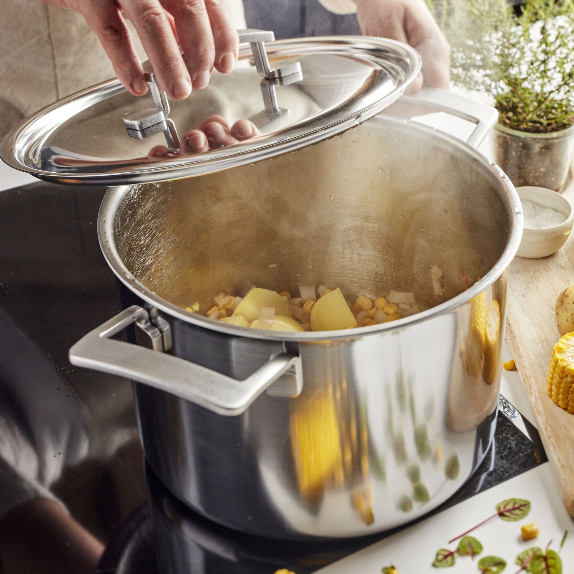 Demeyere Industry5 10 Piece Stainless Steel Cookware Set