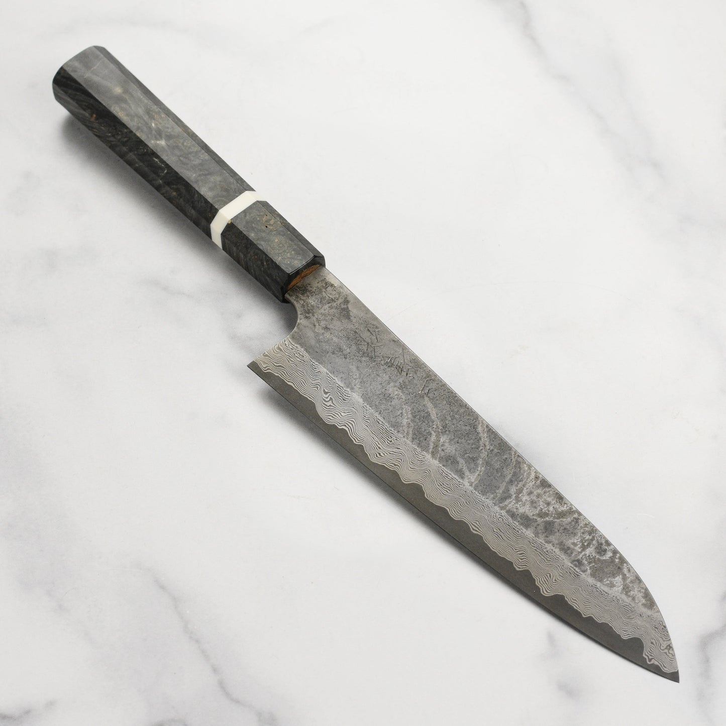 Nigara Ginsan Kurozome Damascus 8.25" Gyuto
