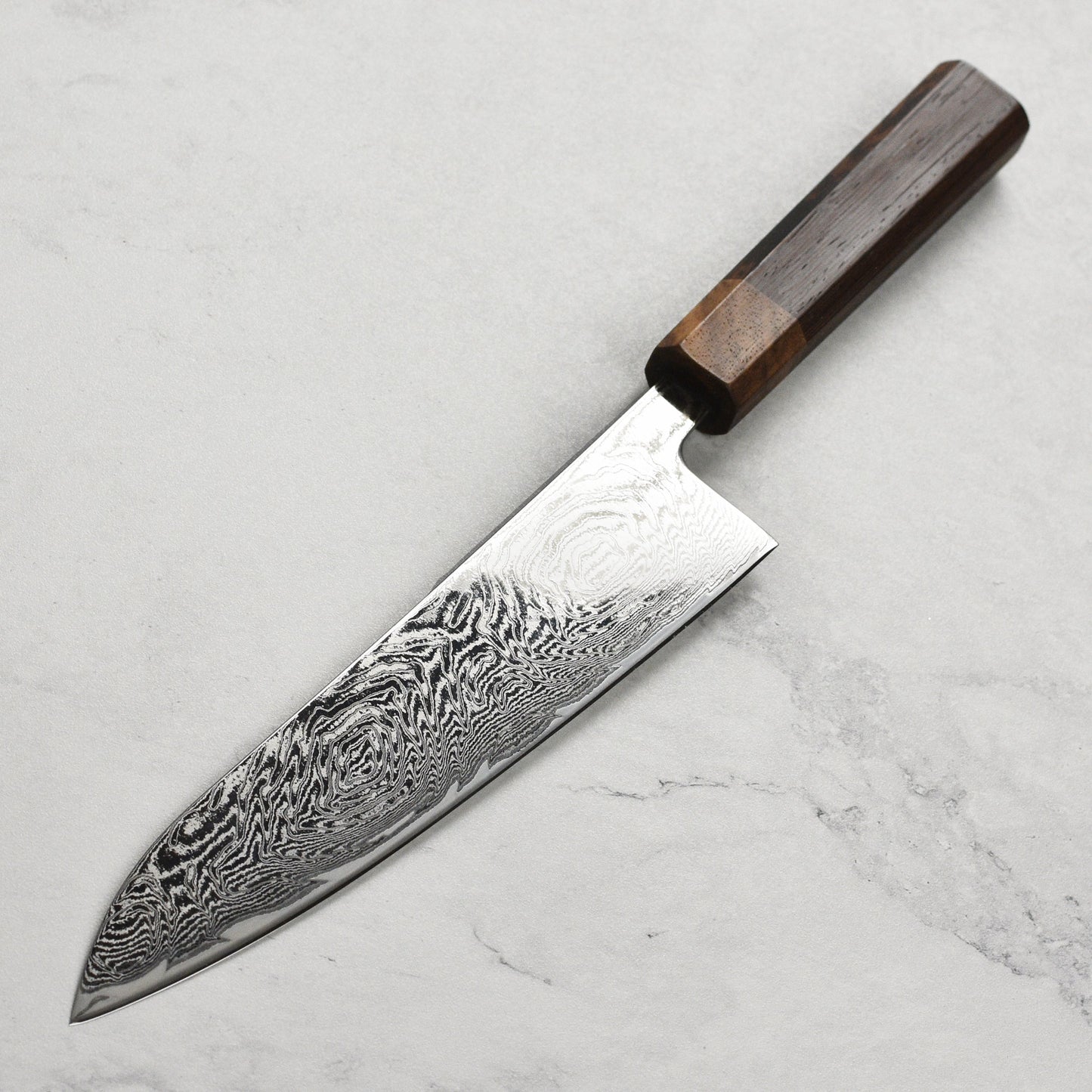 Ittetsu AUS10 Spiral Damascus 8.25" Gyuto