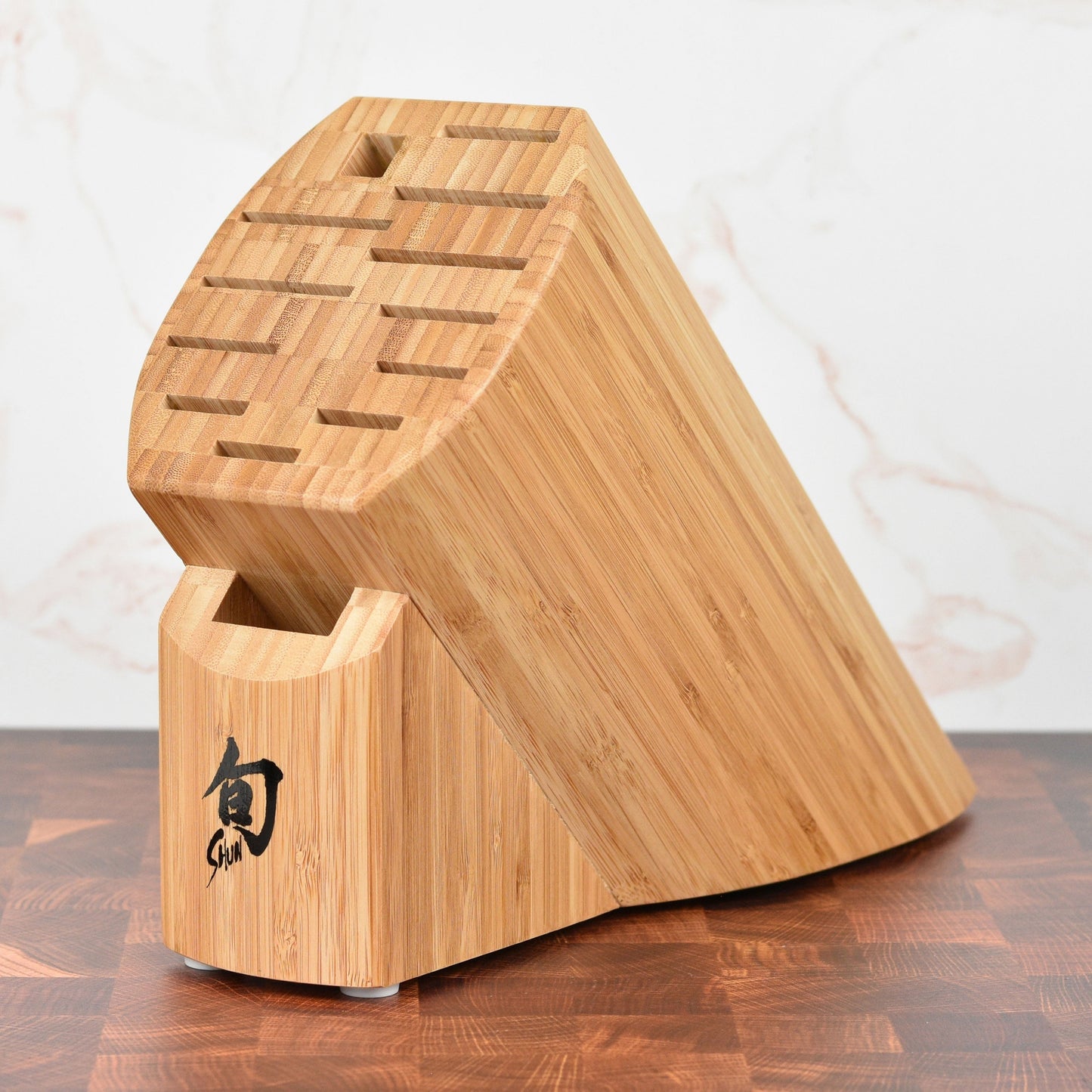Shun 13 Slot Bamboo Knife Block