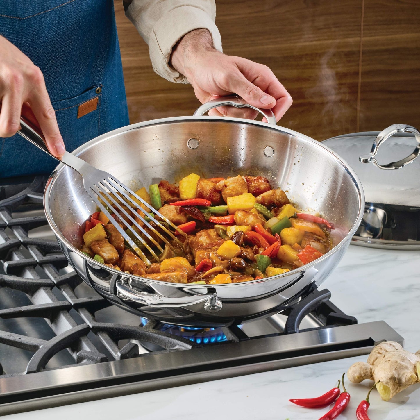 Hestan ProBond Luxe 14" Stainless Steel Wok