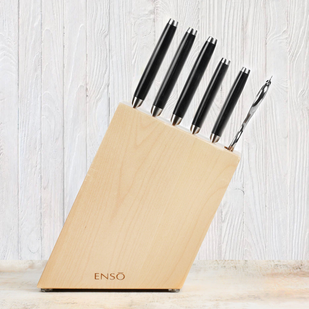 Enso HD 7 Piece Birch Knife Block Set